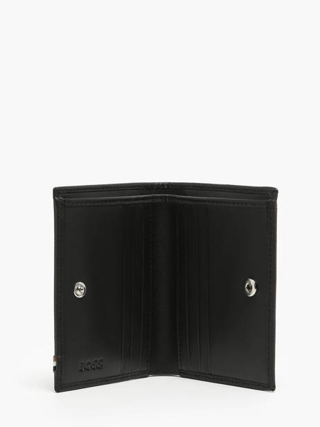 Kaarthouder Leder Hugo boss Zwart iconic HLE421A ander zicht 1