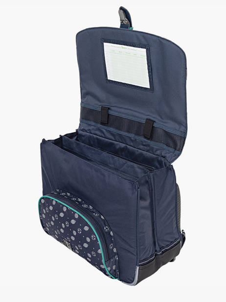 Boekentas 2 Compartimenten Tann's Blauw les fantaisies g 38257 ander zicht 2