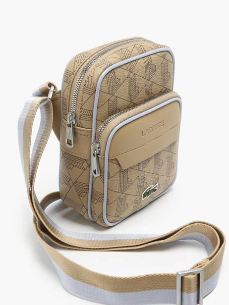 Cross Body Tas Lacoste Beige the blend NH4585BG ander zicht 2
