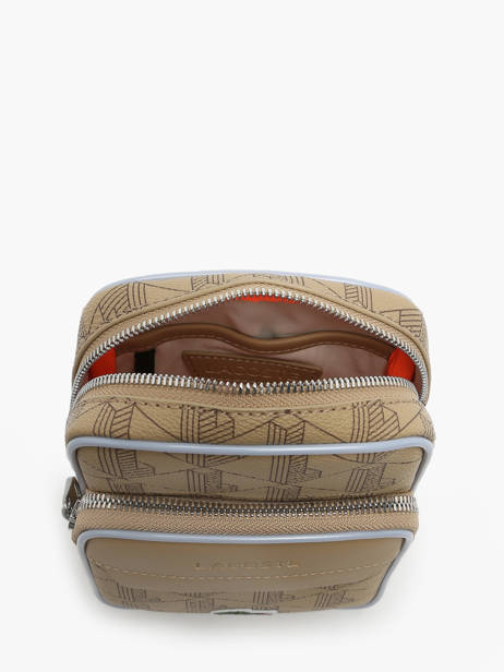 Cross Body Tas Lacoste Beige the blend NH4585BG ander zicht 3