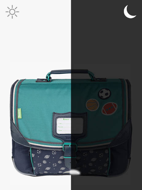 Boekentas 2 Compartimenten Tann's Blauw les fantaisies g 38257 ander zicht 5