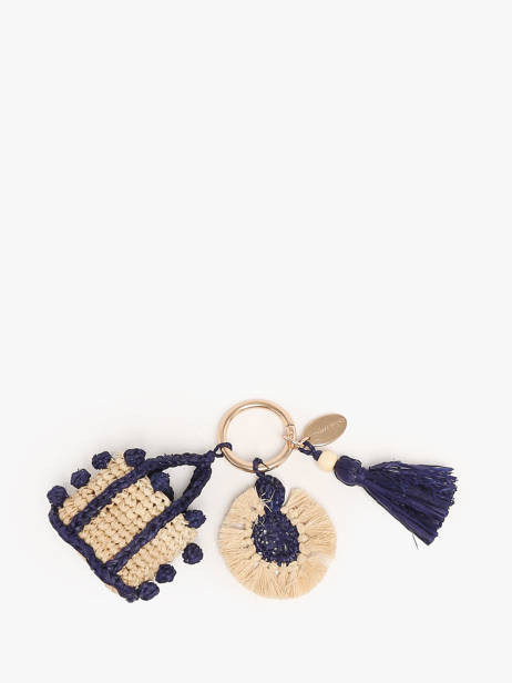 Sleutelhanger Cabas Pompon Raffia Vanessa bruno Veelkleurig charms 81V42970 ander zicht 1
