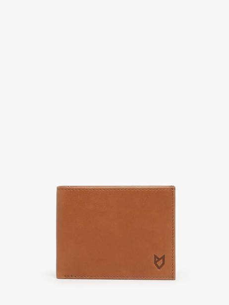 Portefeuille Bovino Leder Yves renard Bruin bovino 1906