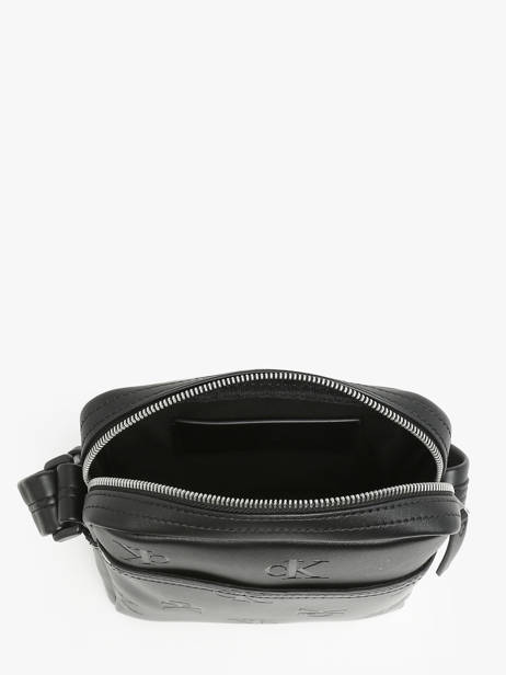 Cross Body Tas Calvin klein jeans Zwart monogram soft K512031 ander zicht 3