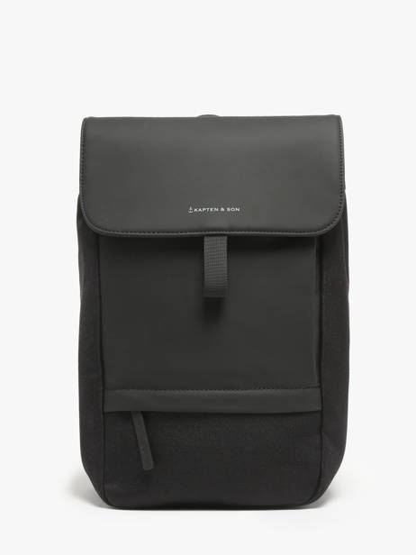 Rugzak 1 Compartiment Kapten and son Zwart backpack S