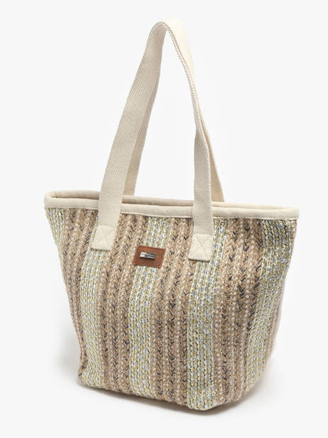 Handtas Comino Jute Les tropeziennes Beige comino TZ01 ander zicht 2