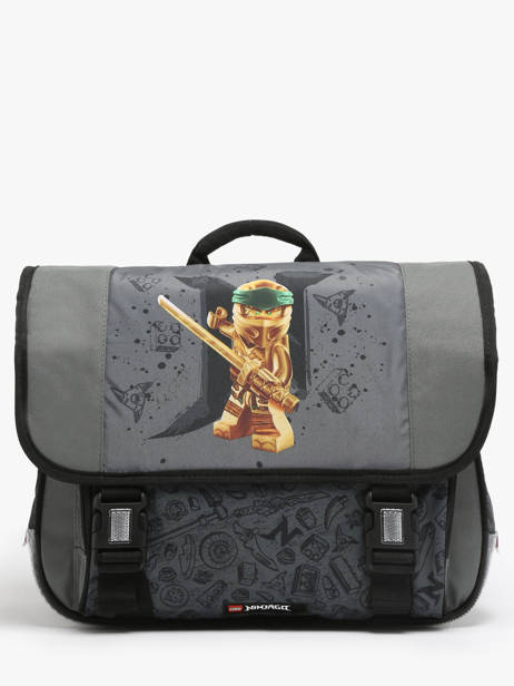 Boekentas 2 Compartimenten Lego Grijs ninjago gold 21
