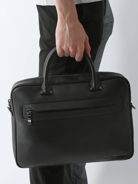 Documententas Tommy hilfiger Zwart modern tommy AM12232 ander zicht 1