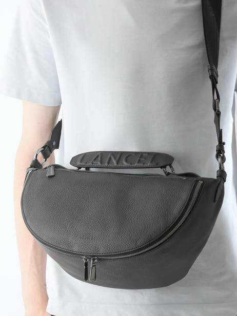 Cross Body Tas M Origami Leder Lancel Zwart origami A13301 ander zicht 1