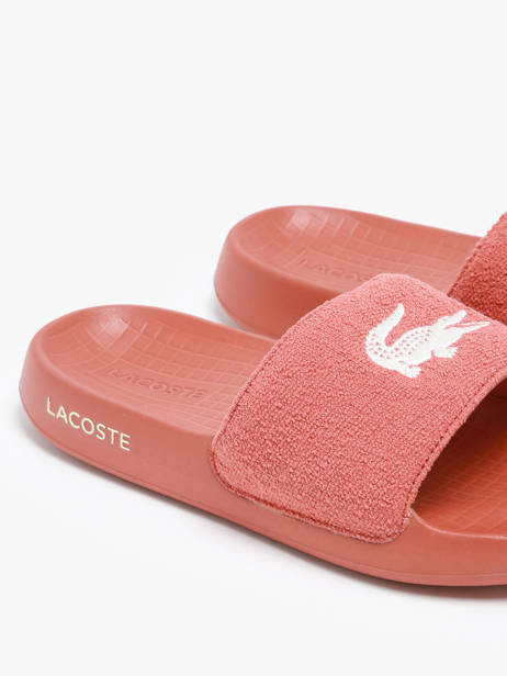 Slippers Lacoste Oranje women 7CFA0017 ander zicht 2