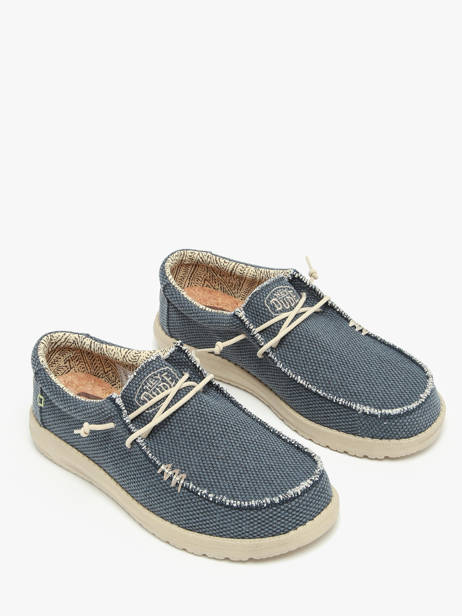 Mocassins Wally Braided Hey dude Blauw men 4003 ander zicht 1