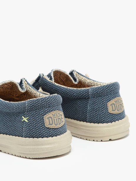 Mocassins Wally Braided Hey dude Blauw men 4003 ander zicht 2