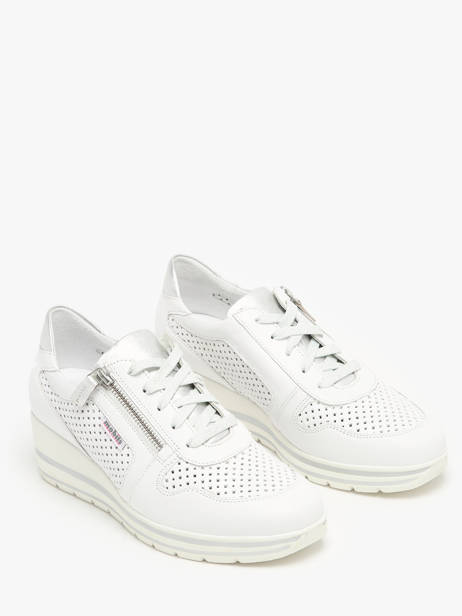 Sneakers Met Sleehak Uit Leder Mephisto Wit women P5144311 ander zicht 1