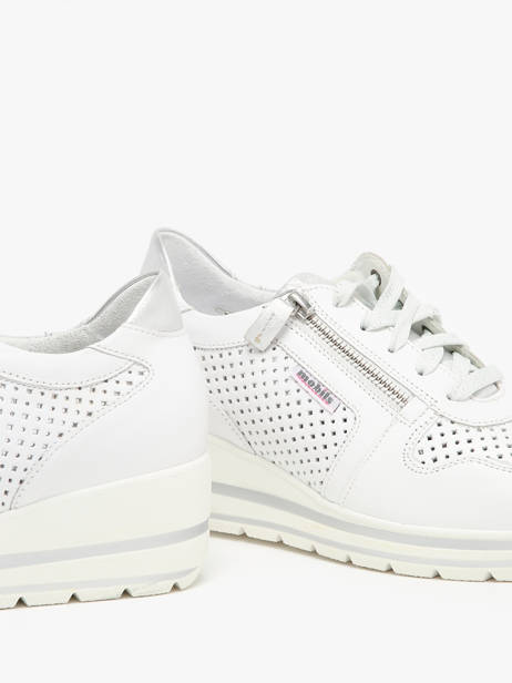 Sneakers Met Sleehak Uit Leder Mephisto Wit women P5144311 ander zicht 2
