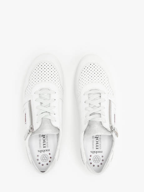 Sneakers Met Sleehak Uit Leder Mephisto Wit women P5144311 ander zicht 3