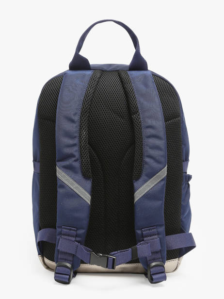 Rugzak 1 Compartiment Caramel et cie Blauw boheme FI ander zicht 4