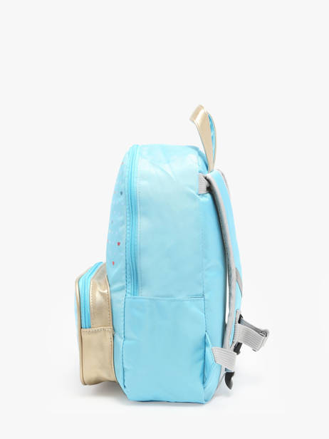 Mini Rugzak Caramel et cie Blauw boheme FI ander zicht 2