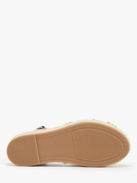 Sandalen Uit Leder Tommy hilfiger Bruin women 7743GQS ander zicht 4