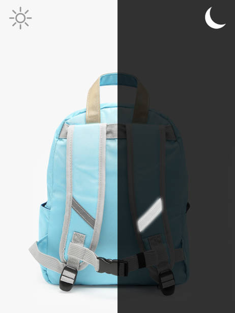 Mini Rugzak Caramel et cie Blauw boheme FI ander zicht 5