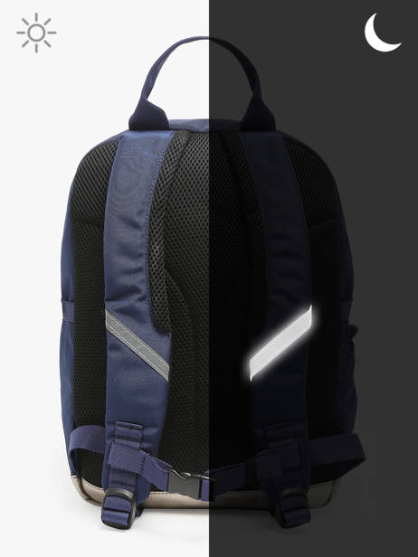 Rugzak 1 Compartiment Caramel et cie Blauw boheme FI ander zicht 5