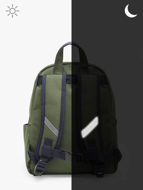 Mini Rugzak Caramel et cie Groen fier GA ander zicht 5