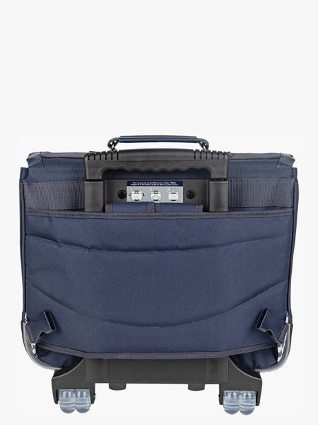 Boekentas Op Wieltjes 2 Compartimenten Tann's Blauw les fantaisies g 42252 ander zicht 4