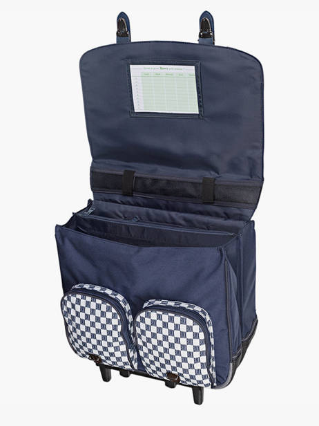 Boekentas Op Wieltjes Tann's Blauw les fantaisies g 43252 ander zicht 2
