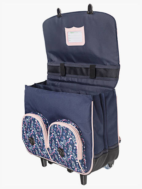 Boekentas Op Wieltjes Tann's Blauw les fantaisies f 47199 ander zicht 2