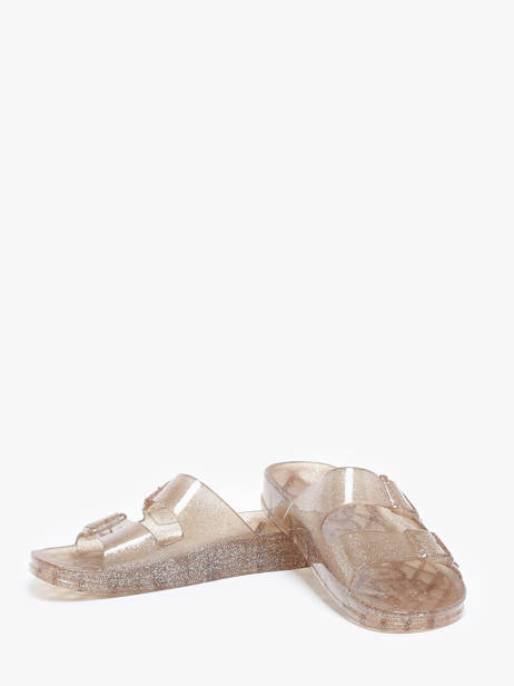 Slippers Anjo Glitter Cacatoes Beige women ANJOGLIT ander zicht 2