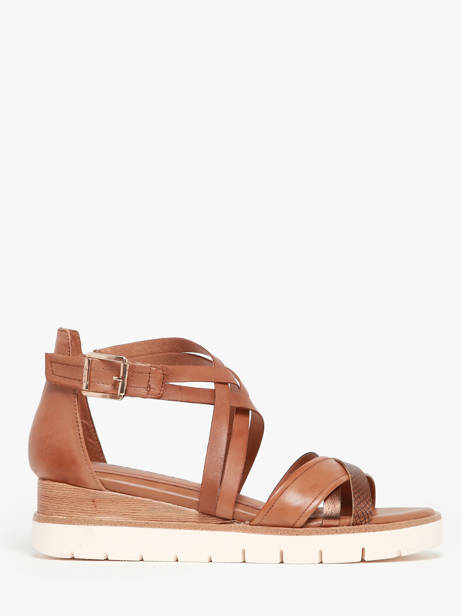 Sandalen Uit Leder Tamaris Bruin women 42