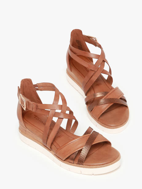 Sandalen Uit Leder Tamaris Bruin women 42 ander zicht 1