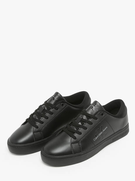 Sneakers Uit Leder Calvin klein jeans Zwart men 8640GT ander zicht 1