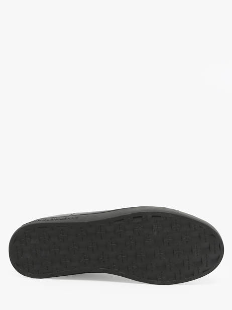 Sneakers Uit Leder Calvin klein jeans Zwart men 8640GT ander zicht 3