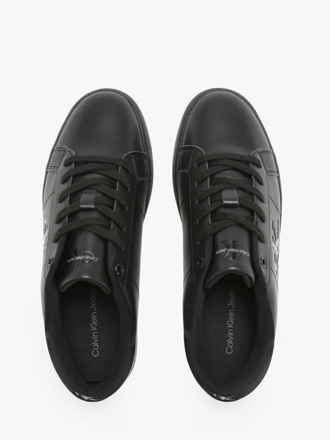Sneakers Uit Leder Calvin klein jeans Zwart men 8640GT ander zicht 4