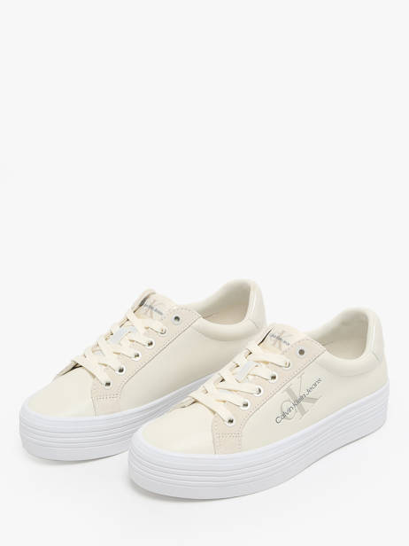 Sneakers Calvin klein jeans Beige women 14920GI ander zicht 2