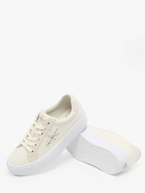 Sneakers Calvin klein jeans Beige women 14920GI ander zicht 3