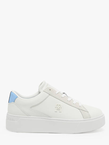 Sneakers Uit Leder Tommy hilfiger Wit women 82100F6