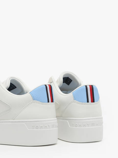 Sneakers Uit Leder Tommy hilfiger Wit women 82100F6 ander zicht 3