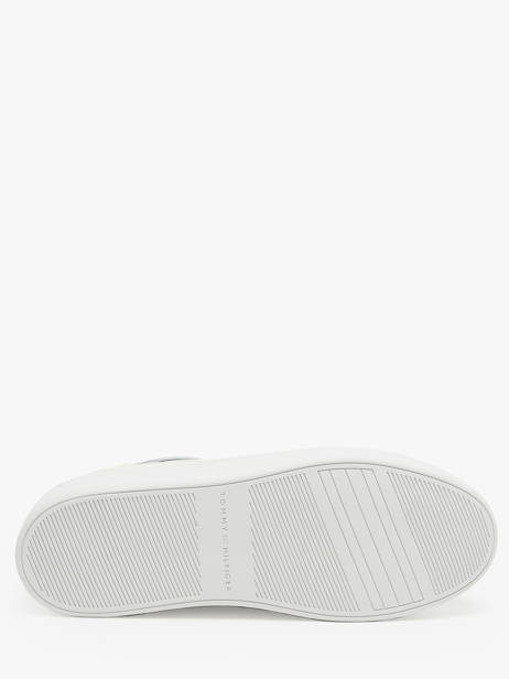 Sneakers Uit Leder Tommy hilfiger Wit women 82100F6 ander zicht 4