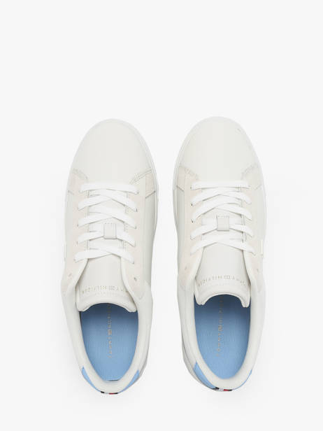 Sneakers Uit Leder Tommy hilfiger Wit women 82100F6 ander zicht 5