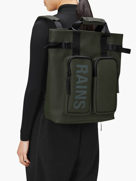 Texel Tote Backpack - Business Rugzak Rains Groen city 14240 ander zicht 1