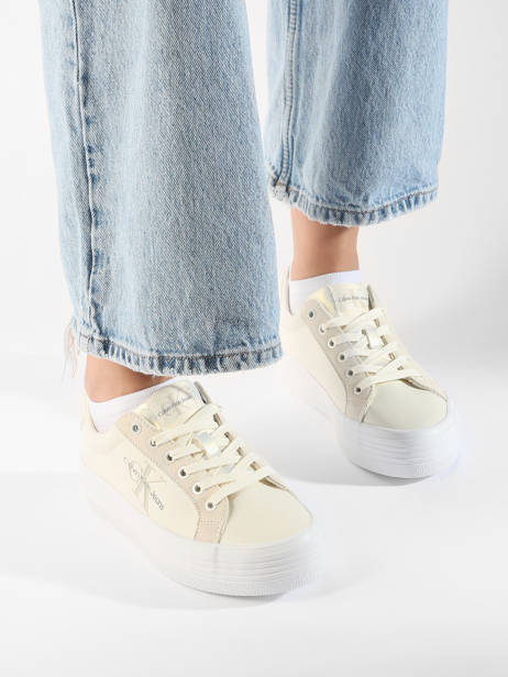 Sneakers Calvin klein jeans Beige women 14920GI ander zicht 1