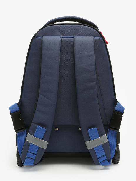 Rugzak Op Wieltjes 2 Compartimenten Federat. france football Blauw fff 23CX204R ander zicht 4