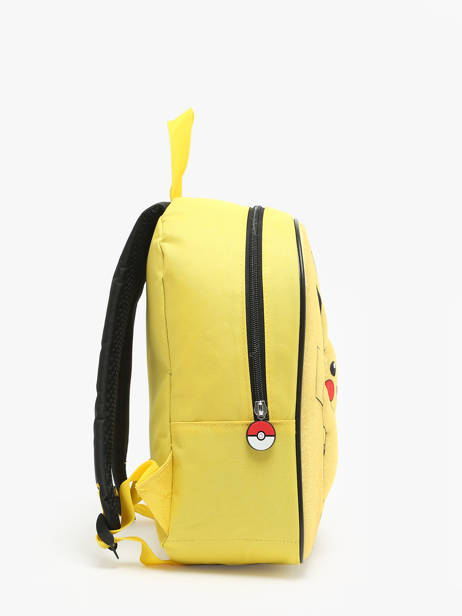 Rugzak 1 Compartiment Pokemon Geel energie electrique 24HK201E ander zicht 2