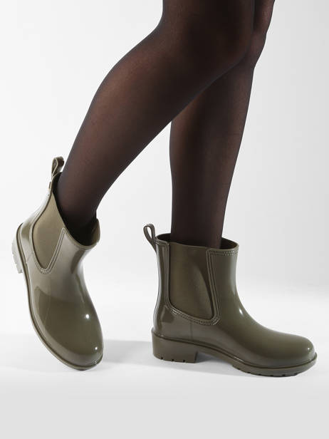 Regen Laarzen Tommy hilfiger Groen women 8213BDS ander zicht 1