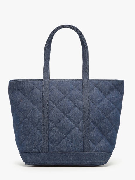 Handtas Cabas Katoen Vanessa bruno Blauw cabas 4V40378 ander zicht 4