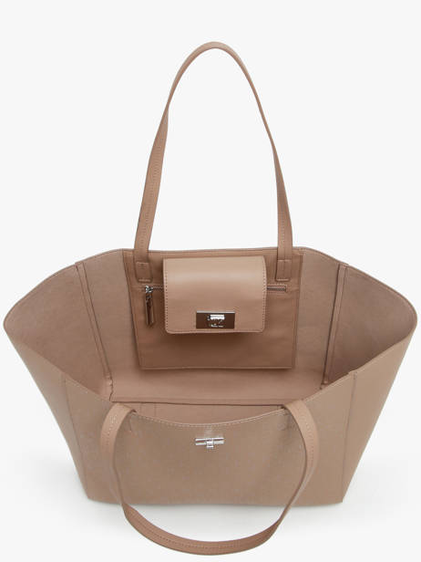 Handtas Ck Push Gerecycleerd Polyester Calvin klein jeans Bruin ck push K612147 ander zicht 3