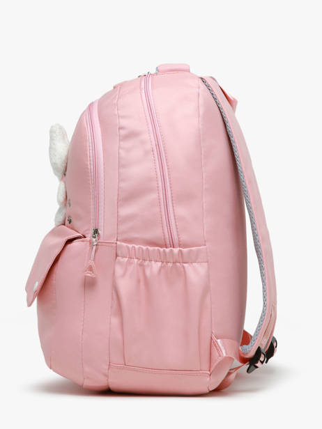 Rugzak 2 Compartimenten Miniprix Roze backpack 6235 ander zicht 2