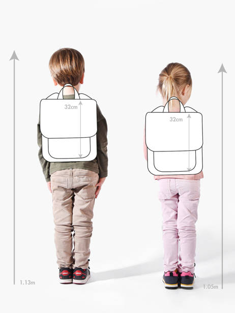 Mini Rugzak Miniprix Violet animal 608 ander zicht 1