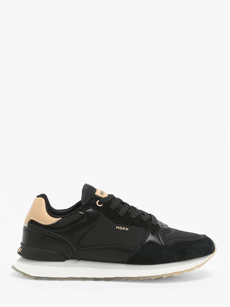 Damessneakers New York Leder Hoff Zwart women 25503-29